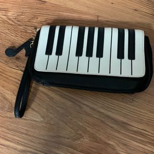 Piano Key Clutch NWOT